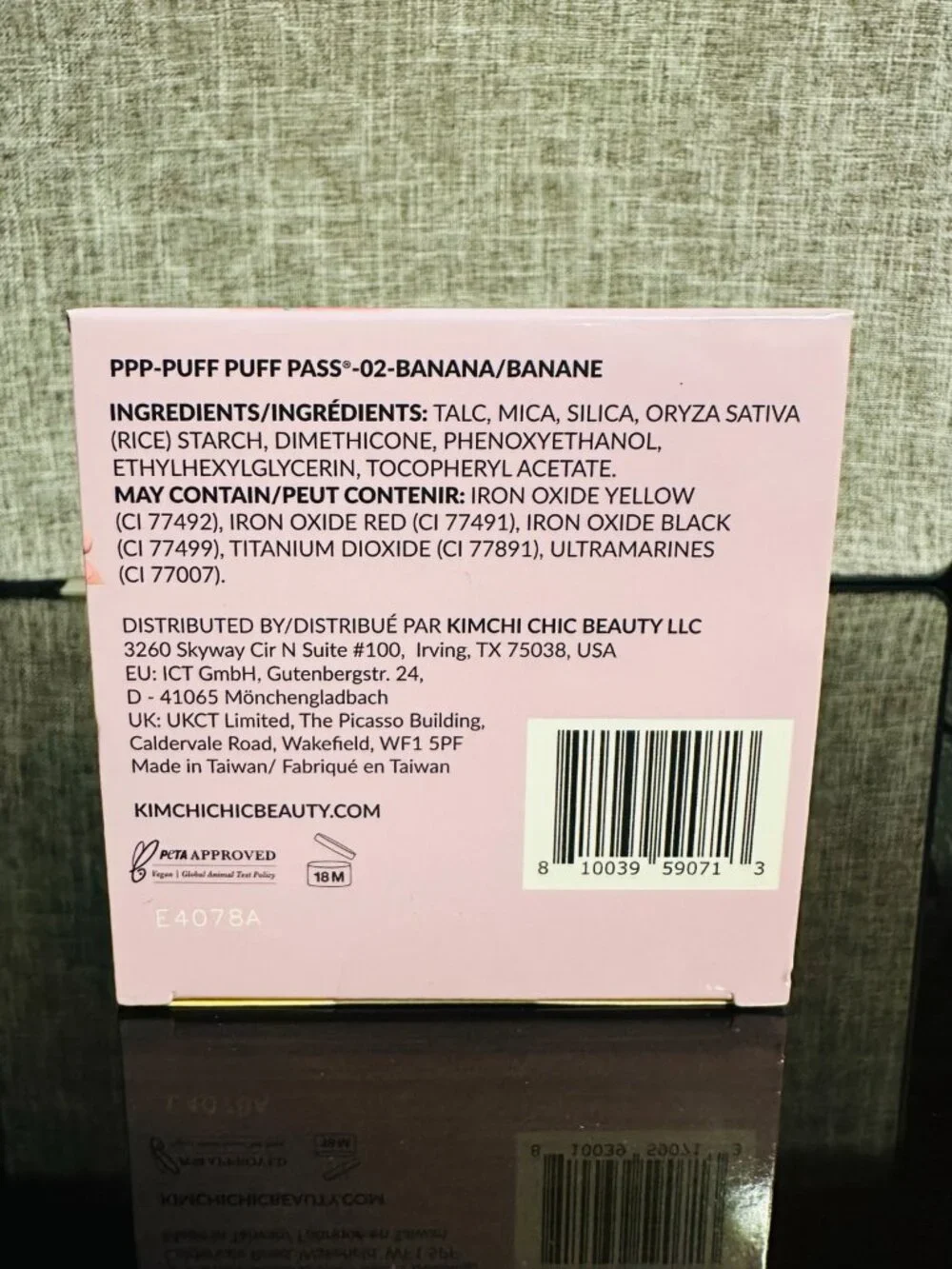 KimChi Chic Puff Puff Pass Set Bake Powder Bundle Pink Rose Banana ***NEW***